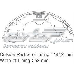 Колодки гальмові задні, барабанні SA141 Sangsin