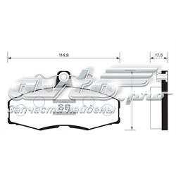 Гальмівні колодки Sangsin SP1028 ціна, від 11.69 USD