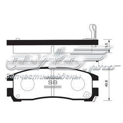 Купити SP1046R Sangsin Задні колодки