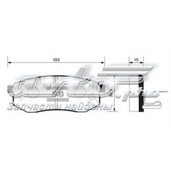 Задні гальмівні колодки Sangsin SP1054R ціна, від 15.31 USD