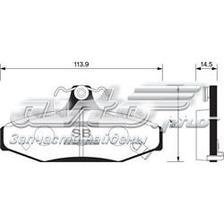 SP1066 Sangsin колодки гальмові задні, дискові