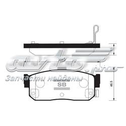 Задні гальмівні колодки Sangsin SP1107R ціна, від 16.87 USD