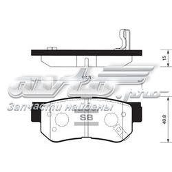 Задні гальмівні колодки Sangsin SP1117 ціна, від 13.83 USD