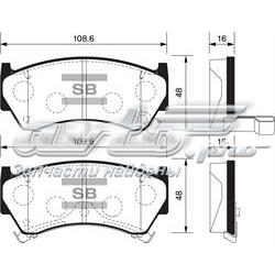 Гальмівні колодки Sangsin SP1122 ціна, від 16.49 USD