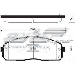 Гальмівні колодки Sangsin SP1174 ціна, від 21.56 USD