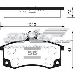 SP1181 Sangsin Передні гальмівні колодки
