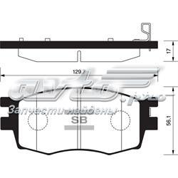 Гальмівні колодки Sangsin SP1186 ціна, від 16.26 USD