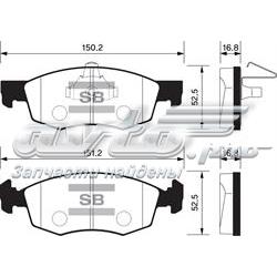 SP1198 Sangsin Передні гальмівні колодки