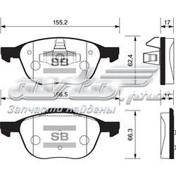 SP1260 Sangsin Передні гальмівні колодки