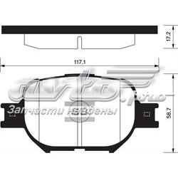 Колодки гальмівні передні, дискові SP1272 Sangsin