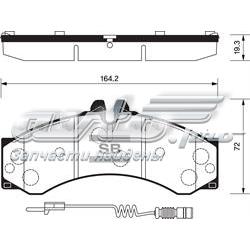 Колодки гальмівні передні, дискові SP1277 Sangsin