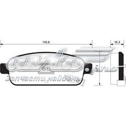 Задні гальмівні колодки Sangsin SP1363 ціна, від 19.33 USD