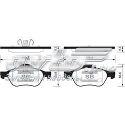 Гальмівні колодки Sangsin SP1414 ціна, від 25.75 USD