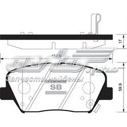Гальмівні колодки Sangsin SP1424 ціна, від 25.45 USD