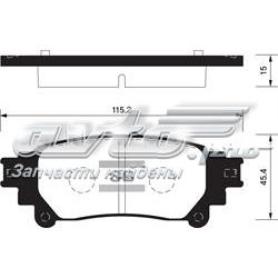 Задні гальмівні колодки Sangsin SP1458 ціна, від 19.60 USD
