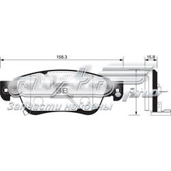 Колодки гальмівні передні, дискові SP1478 Sangsin