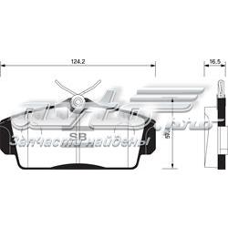 Гальмівні колодки Sangsin SP1482 ціна, від 18.86 USD