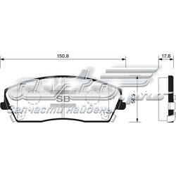 Гальмівні колодки Sangsin SP1507 ціна, від 28.26 USD