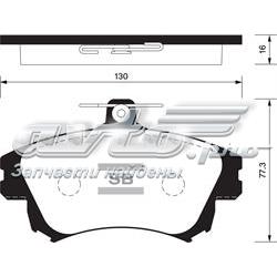 Гальмівні колодки Sangsin SP1530 ціна, від 23.48 USD