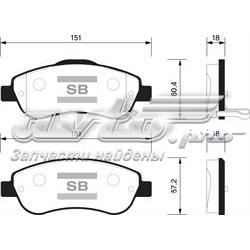 Гальмівні колодки Sangsin SP1567 ціна, від 26.01 USD