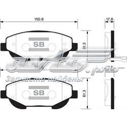 Гальмівні колодки Sangsin SP1579 ціна, від 25.78 USD