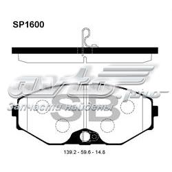 Колодки гальмівні передні, дискові SP1600 Sangsin