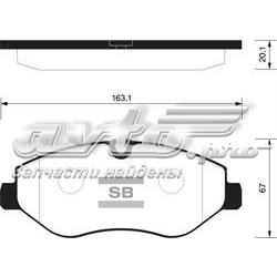 Гальмівні колодки Sangsin SP1622 ціна, від 30.17 USD