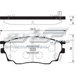 Гальмівні колодки Sangsin SP2027 ціна, від 21.46 USD