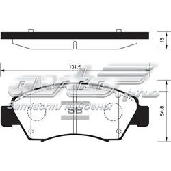 Гальмівні колодки Sangsin SP2032 ціна, від 16.43 USD