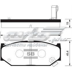 Гальмівні колодки Sangsin SP2086 ціна, від 15.36 USD