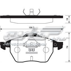Гальмівні колодки Sangsin SP2097 ціна, від 23.49 USD