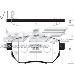 Гальмівні колодки Sangsin SP2107 ціна, від 25.83 USD