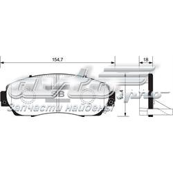 Гальмівні колодки Sangsin SP2115 ціна, від 28.87 USD