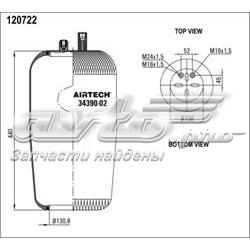 3439002P Airtech Ресора пневматичної підвіски