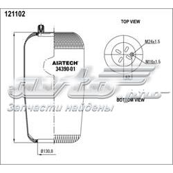 3439001P Airtech Ресора пневматичної підвіски