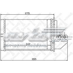 1035138SX Stellox Радіатор опалювача салону