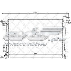 Радіатор охолодження двигуна 1025465SX Stellox