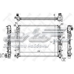 Радіатор охолодження двигуна 1026553SX Stellox