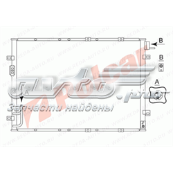 Радіатор кондиціонера 4175K8C1 Polcar