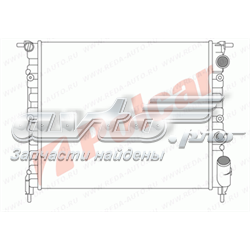 Радіатор охолодження двигуна 602108A1 Polcar