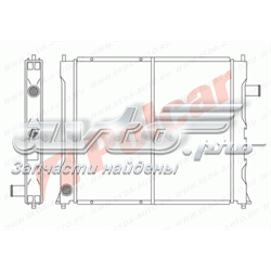 Радіатор охолодження двигуна 3819081 Polcar