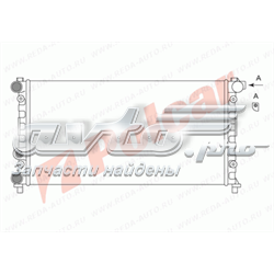 Радіатор охолодження двигуна 671108A1 Polcar