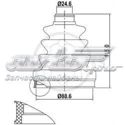 Купити 9045 GKN-Spidan Пильник шарніра приводу