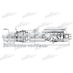 Піввісь (привід) передня, права PDS2923 Patron