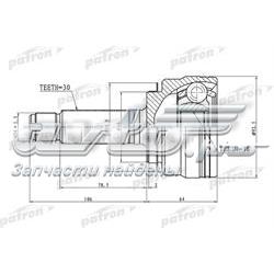 ШРУС зовнішній передній PCV1289 Patron