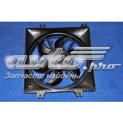 PXNAA024 Parts-Mall Дифузор радіатора охолодження, в зборі з мотором і крильчаткою