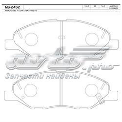 Колодки гальмівні передні, дискові MS2452 Masuma