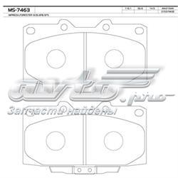 Колодки гальмівні передні, дискові MS7463 Masuma