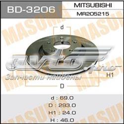 BD3206 Masuma Гальмо дискове переднє