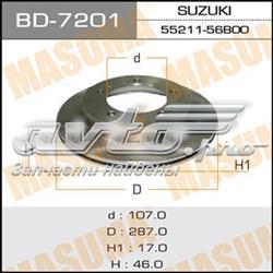 Диск гальмівний передній BD7201 Masuma